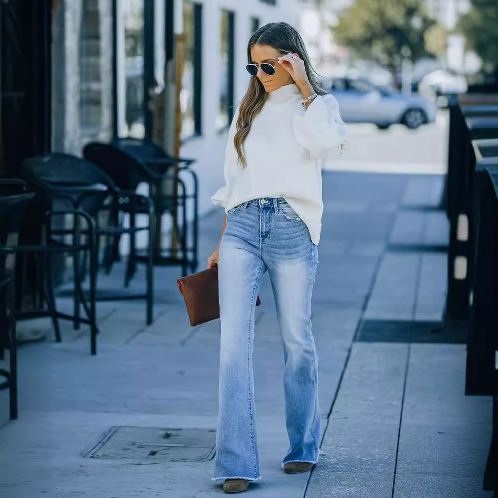 Lune London wide bootcut jeans for women