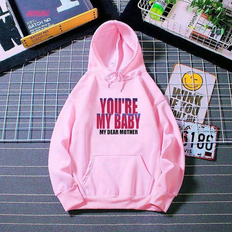 Women's hoodie with humorous lettering Chic & Stil