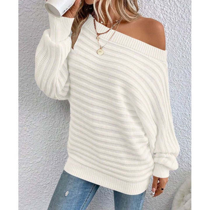 Ladies Oversized Ribbed Structure Sweater Lune London