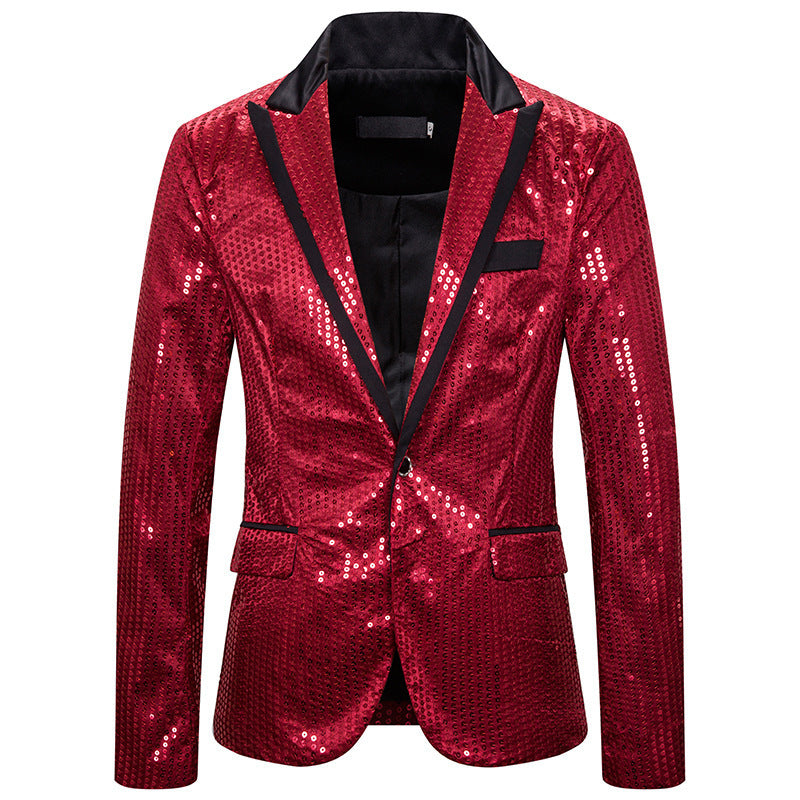 Elegant sequin jacket for men with modern cut Lune London