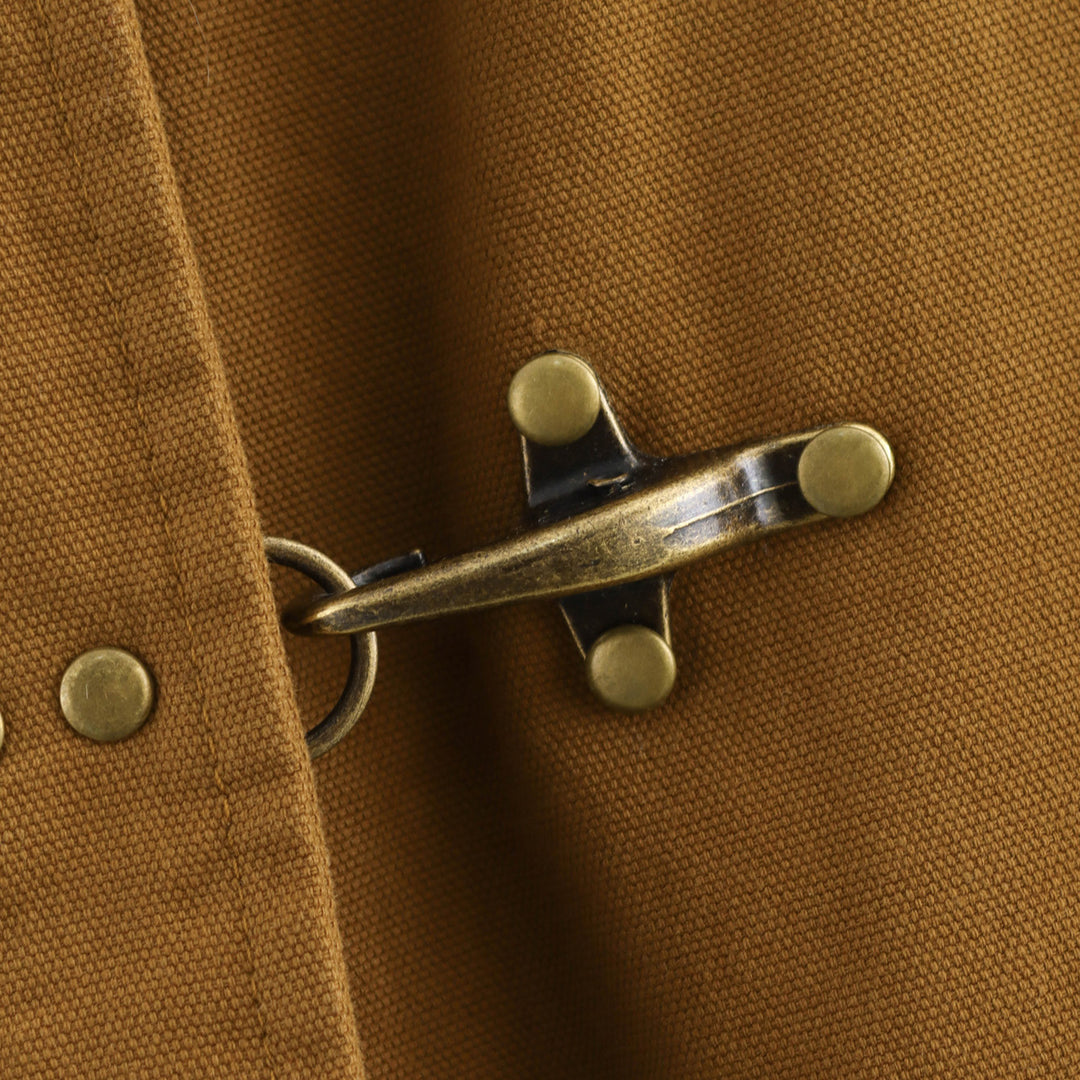 Women's casual transitional jacket with a voluminous collar and practical pockets Lune London
