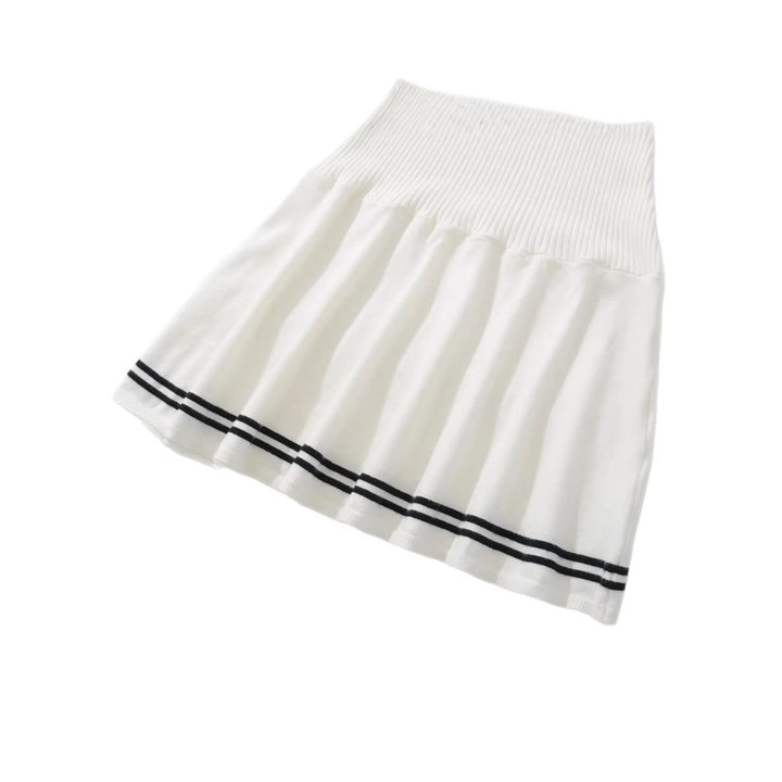 Lune London Women's Polo Dress with Ruffled Hem and Decorative Tie Accent