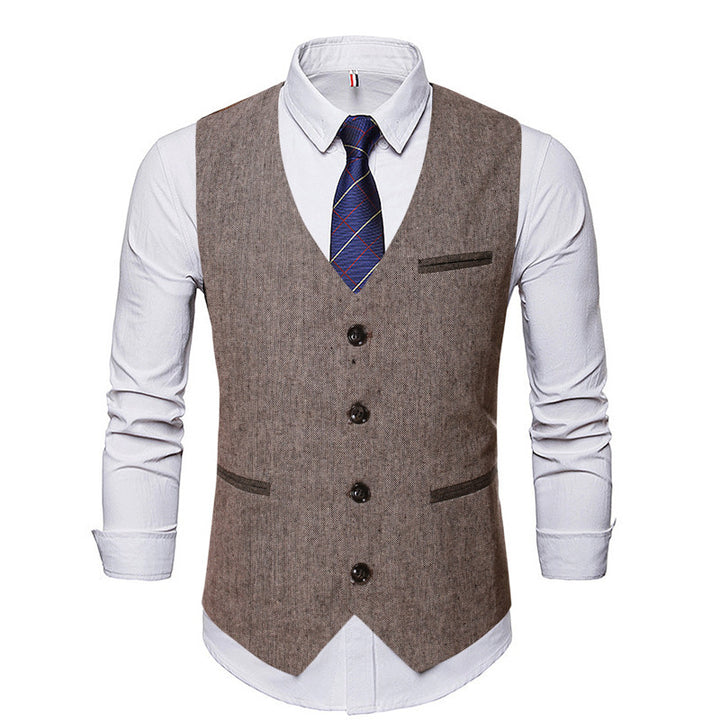 Elegant suit vest for men with contrasting details Lune London
