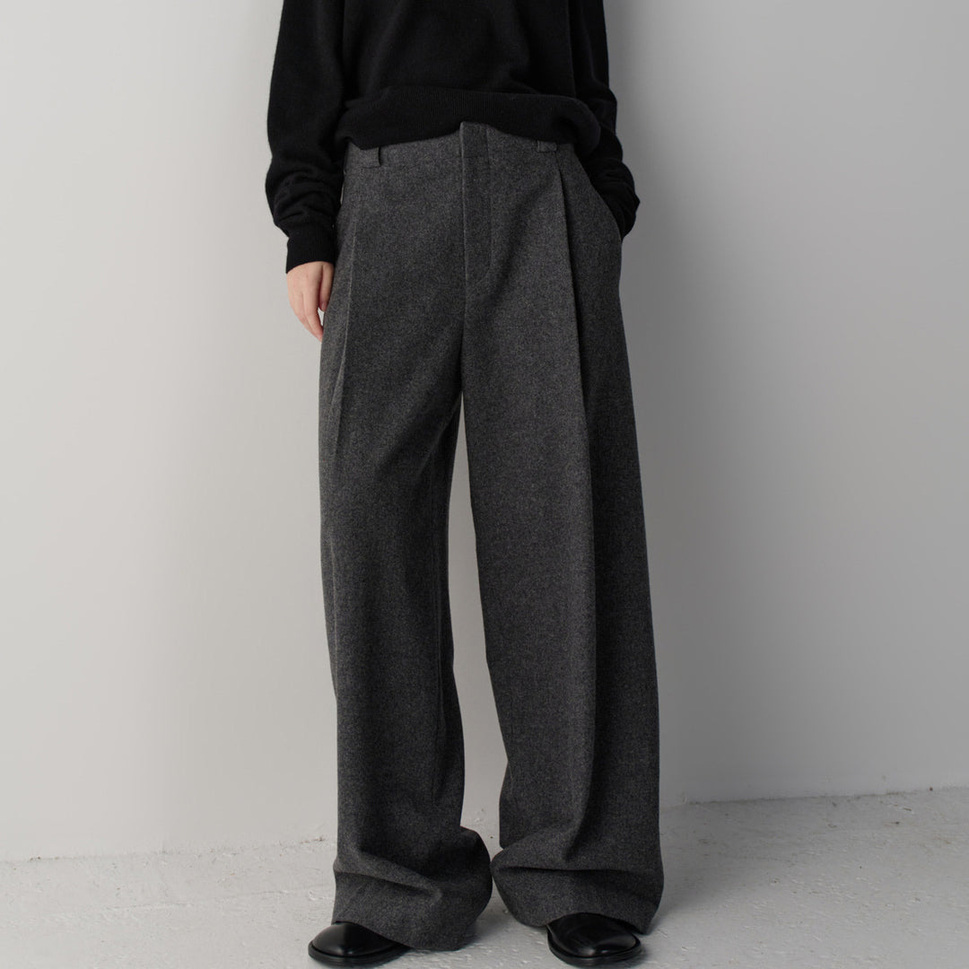 Pantalon en tissu élégant et ample pour femmes Chic & Stil