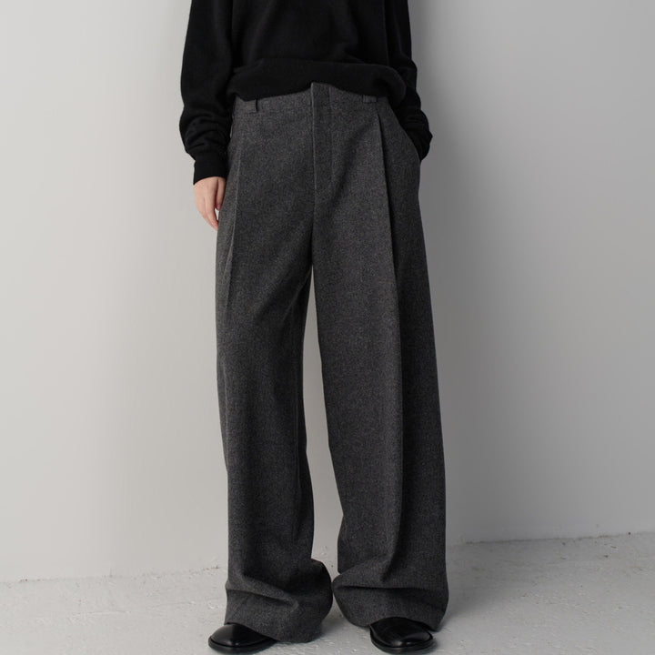 Pantalon en tissu élégant et ample pour femmes Chic & Stil