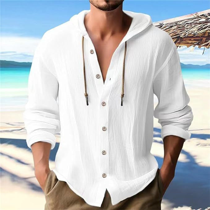 Men's hoodie with button placket Chic und Stil