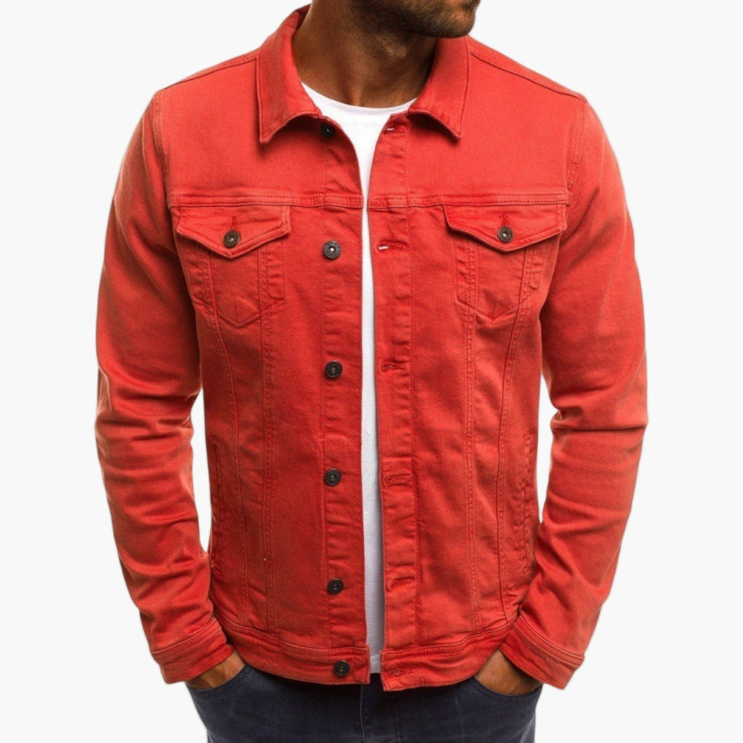 Chic und Stil | Slim Fit Denim Jacket - Classic casual look for everyday and work