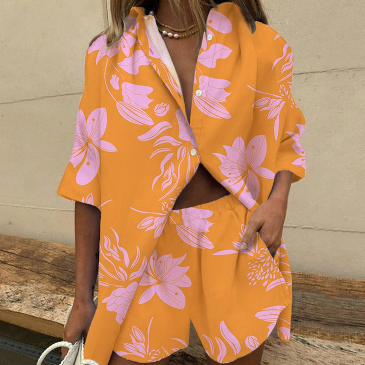 Tenue décontractée pour femmes avec motif de feuille tropicale Lune London
