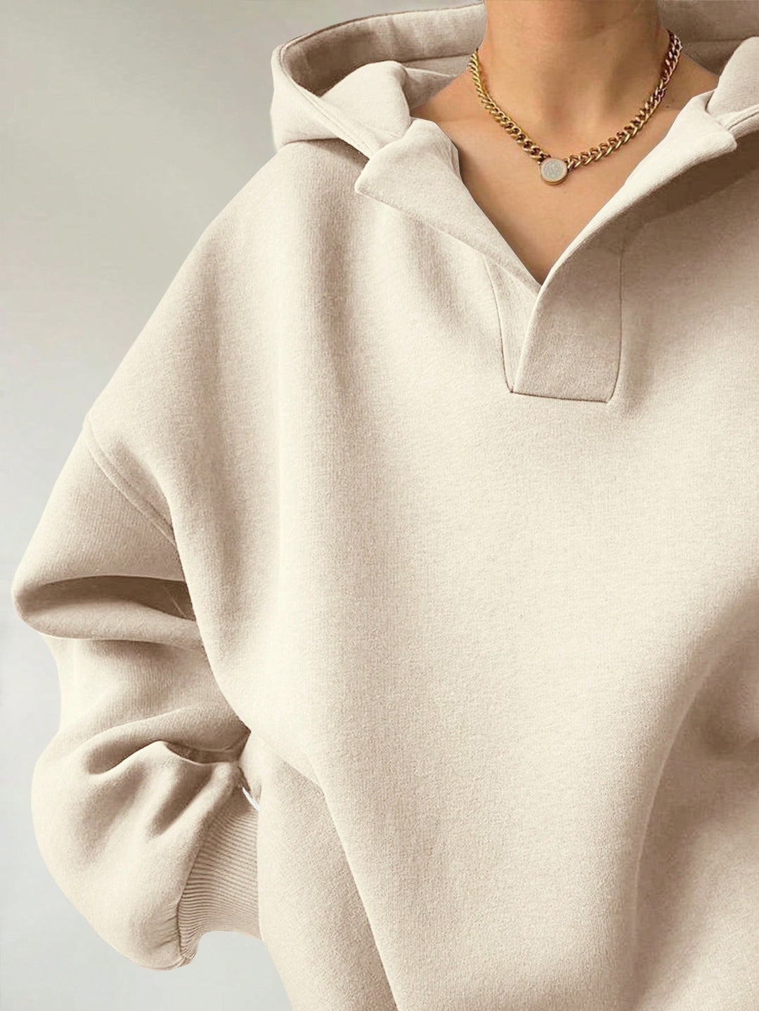 Ladies Oversized Hoodie with Unique Lune London