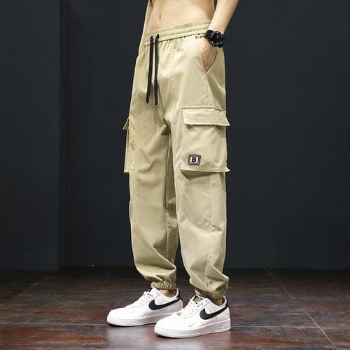 Pantalon cargo pour hommes avec taille élastique et poches pratiques Chic und Stil