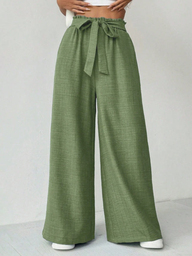 Ladies Wide Pants with Adjustable Waist Lune London