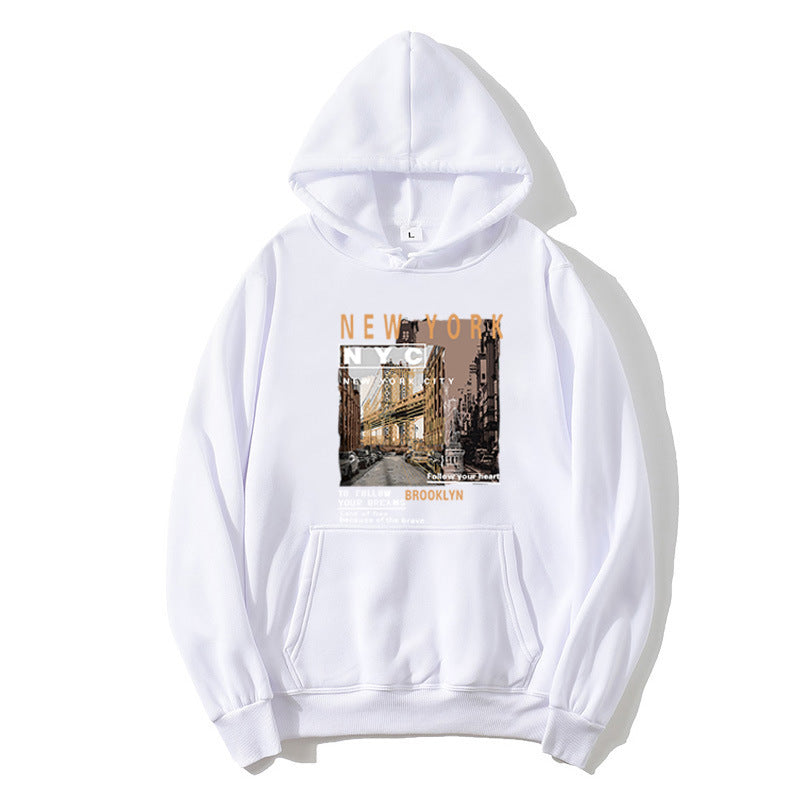 Women's hoodie with stylish New York print Chic & Stil