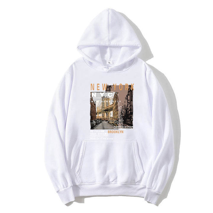 Women's hoodie with stylish New York print Chic & Stil