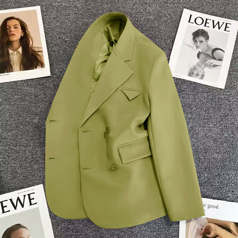 Veste élégante pour femmes, cintrée, à double boutonnage avec coupe créative Chic & Stil