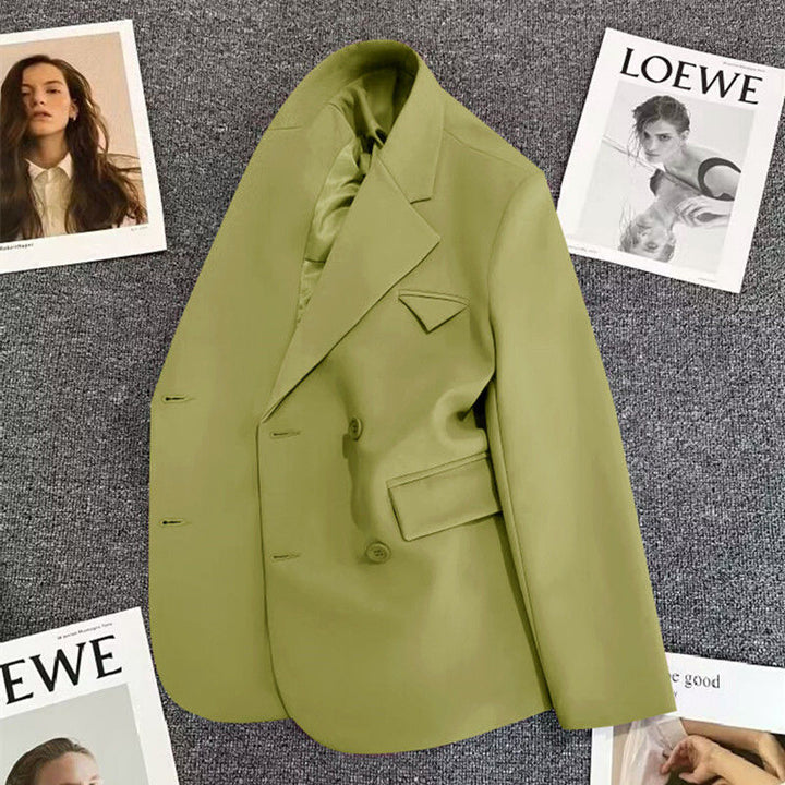 Veste élégante pour femmes, cintrée, à double boutonnage avec coupe créative Chic & Stil