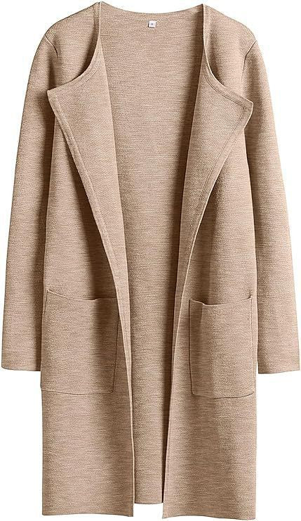 Knit coat for women with a relaxed fit and practical pockets Lune London