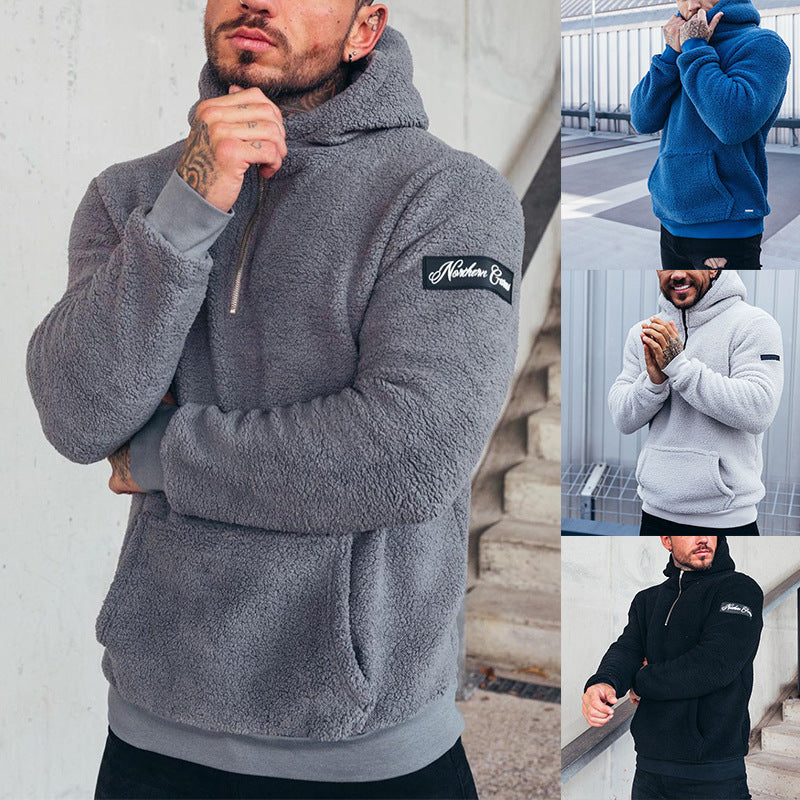 Men's Fleece Hoodie with Kangaroo Pocket from Lune London