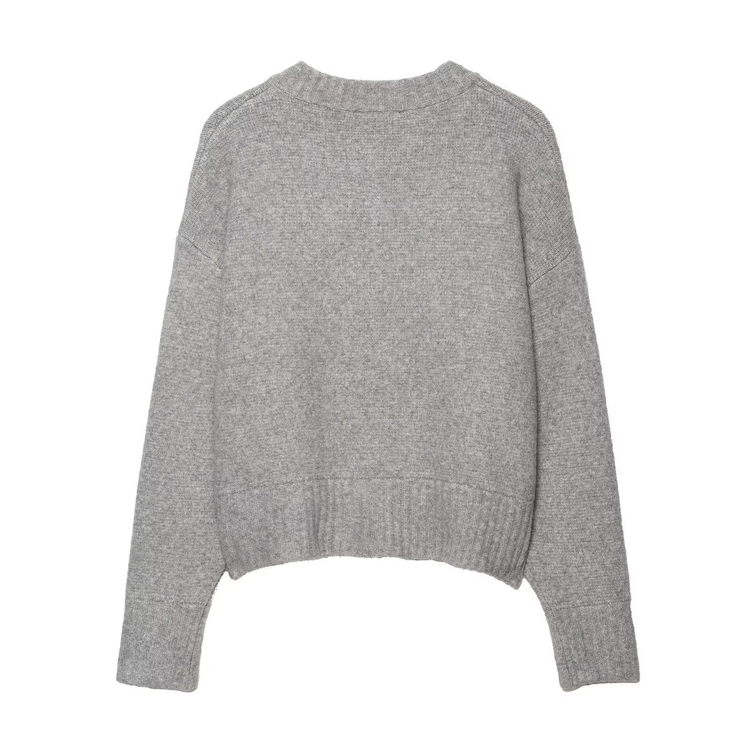 Casual knitted cardigan for women with button details Lune London