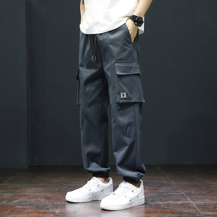 Pantalon cargo pour hommes avec taille élastique et poches pratiques Chic und Stil
