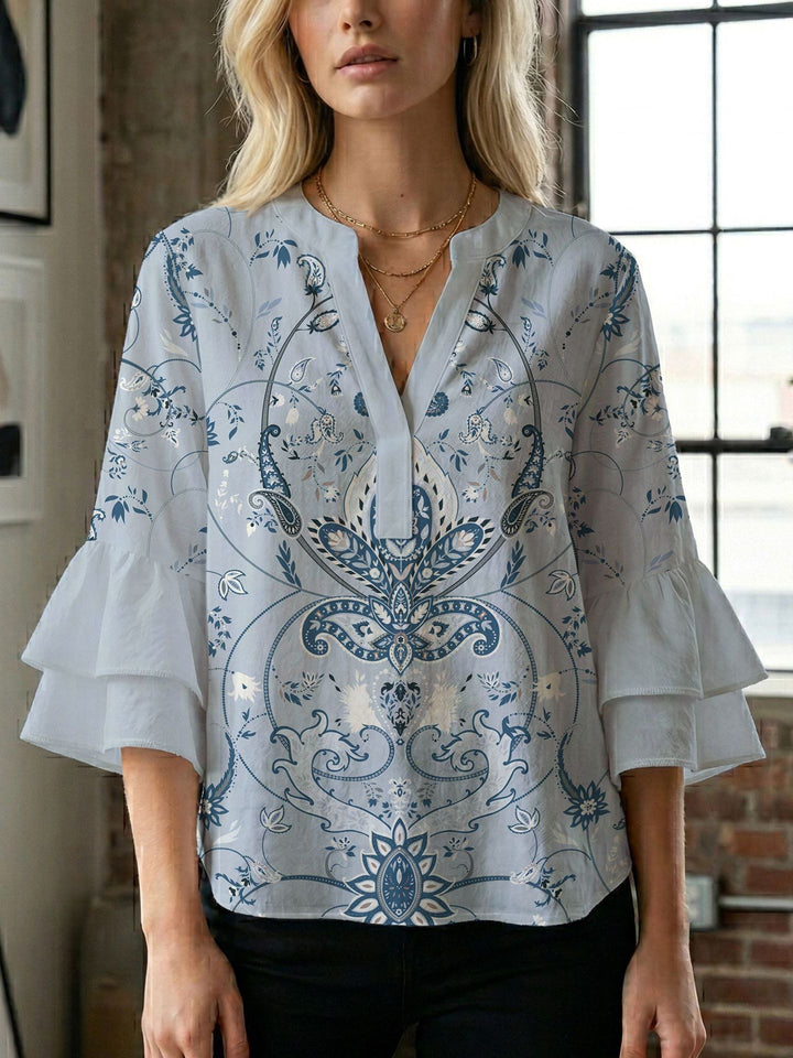 Ladies blouse with beautiful floral design Lune London