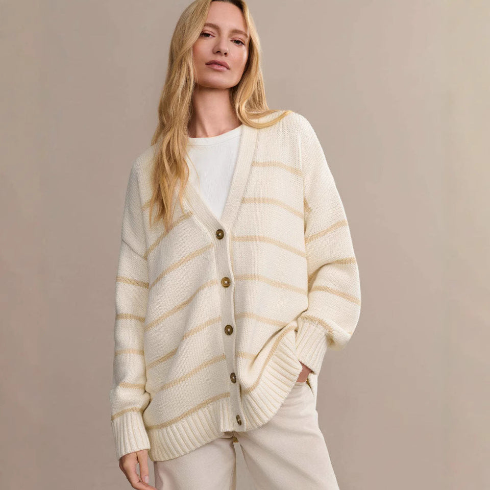 Women Striped Vest with Comfortable Cut Lune London