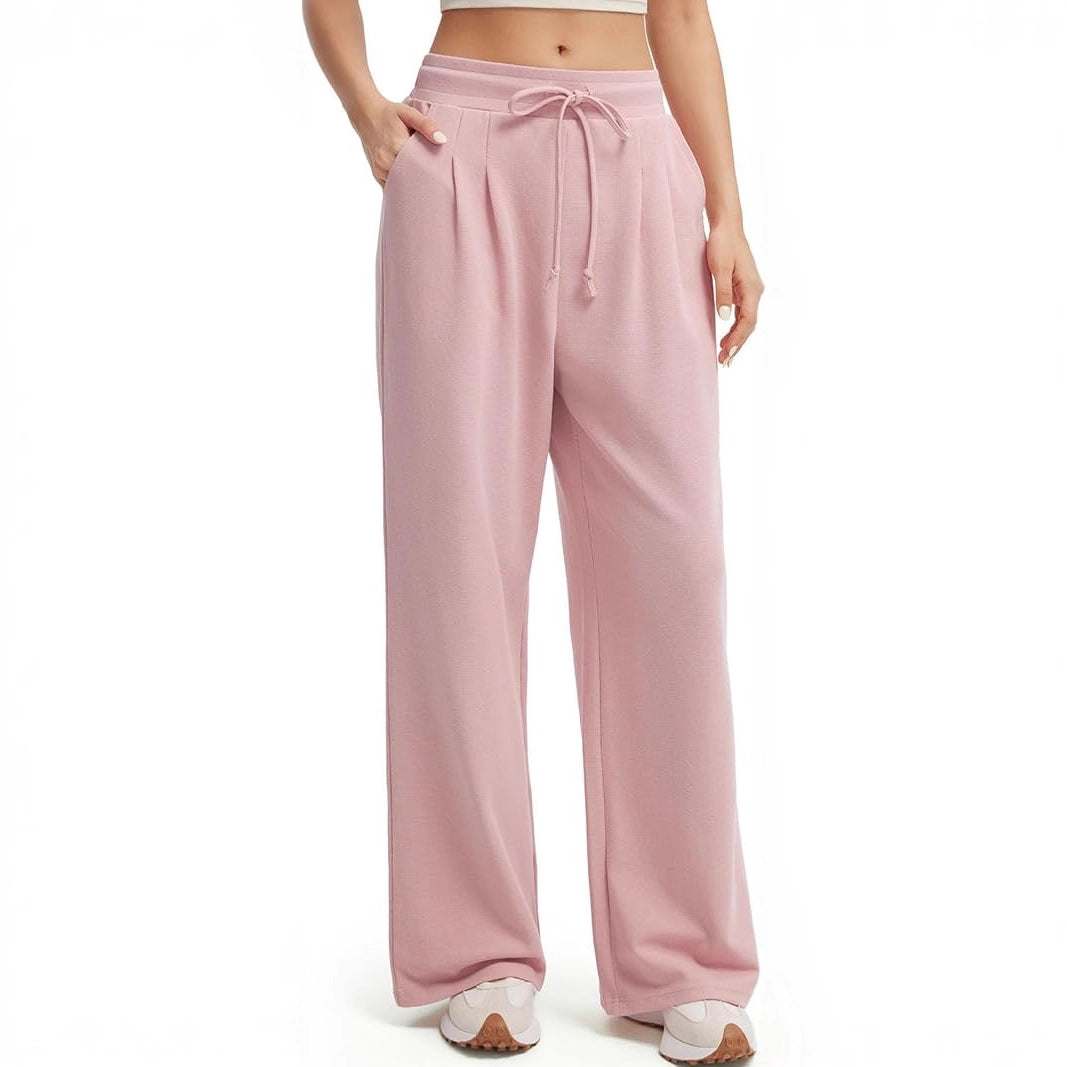 Pantalons décontractés amples pour femmes avec détails en bouton Chic & Stil