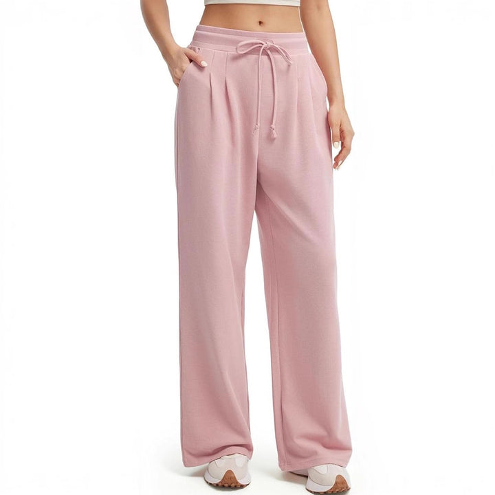 Pantalons décontractés amples pour femmes avec détails en bouton Chic & Stil