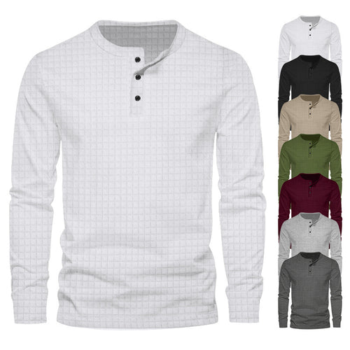 Men's long sleeve shirt with textured design Lune London