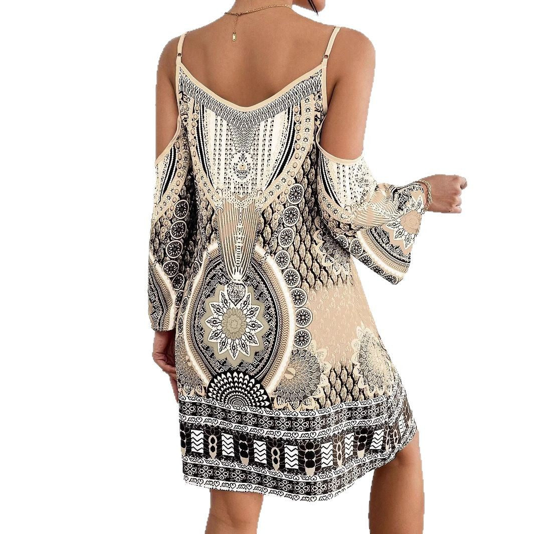 Lune London bohemian off-shoulder mini dress