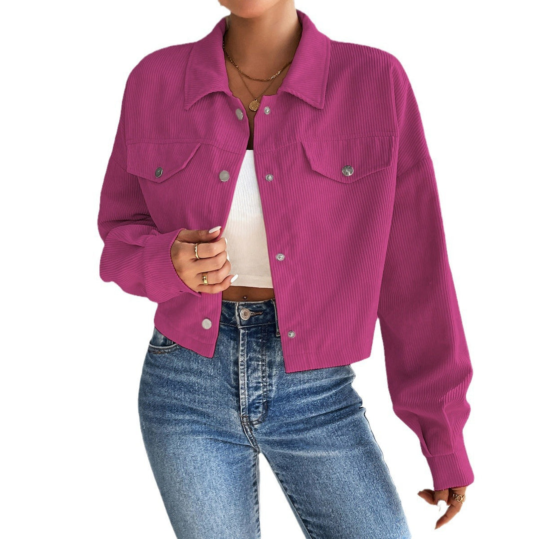Short jacket for ladies in corduroy-type material Lune London