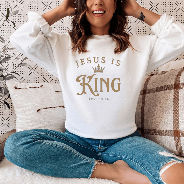 Sweatshirt pour femmes avec lettrage inspirant et coupe ample Chic & Stil