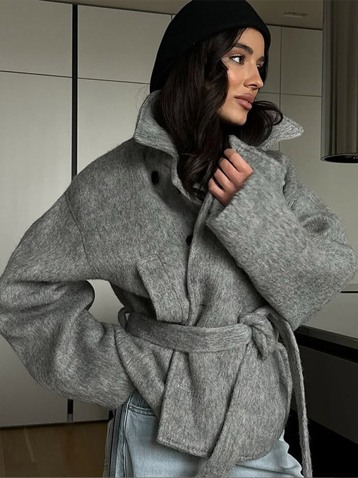 Veste enveloppante à la mode et chaude pour femmes Chic & Stil