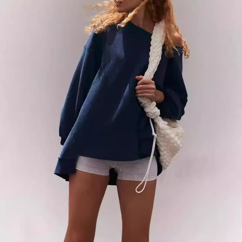 Sweatshirt Women Oversized with relaxed fit and practical pockets Lune London