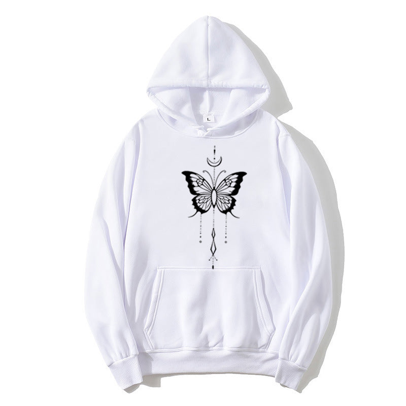 Women's hoodie with stylish butterfly motif Chic & Stil