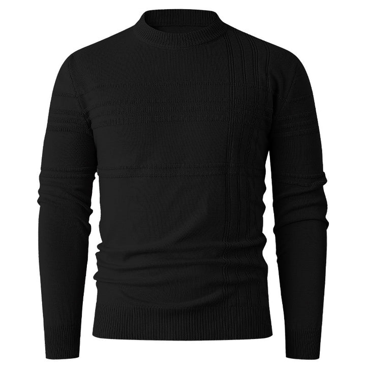 Men's sweater with textured pattern and round neck Lune London