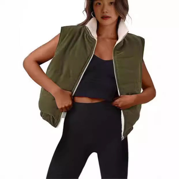 Ladies quilted vest with soft interior Lune London