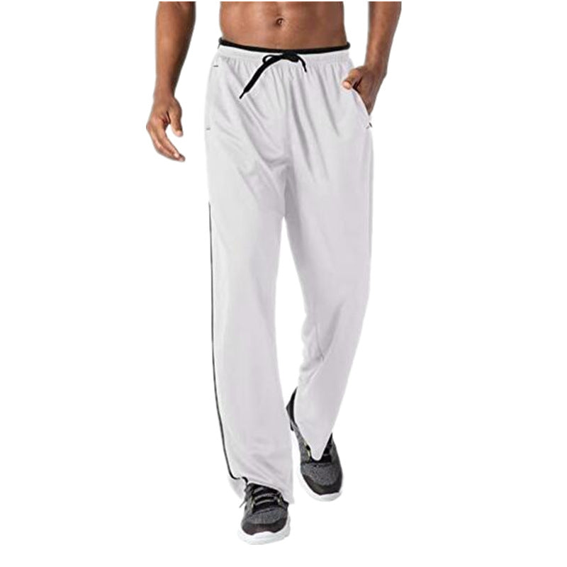 Men's sporty training pants with contrasting side stripes Lune London