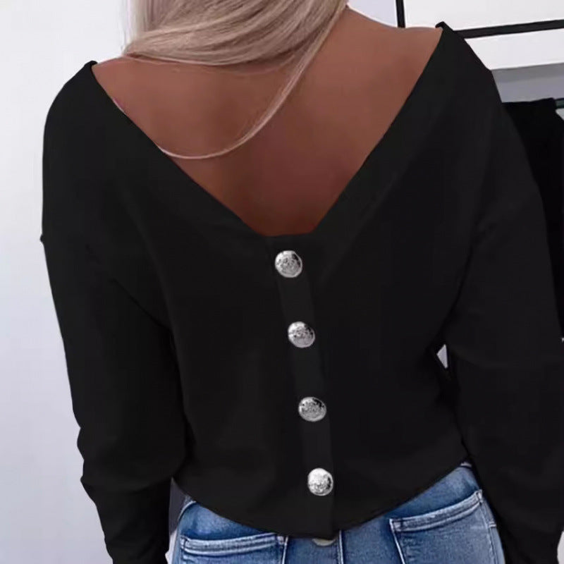Ladies Off-Shoulder Leisure Pull Top Lune London