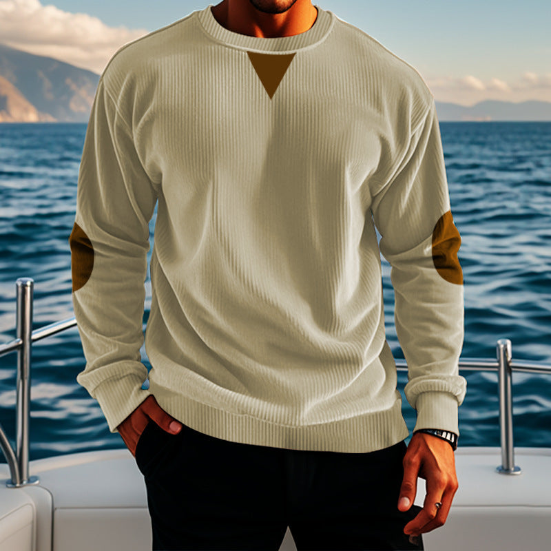 Elegant knitted sweater for men with modern accents Lune London