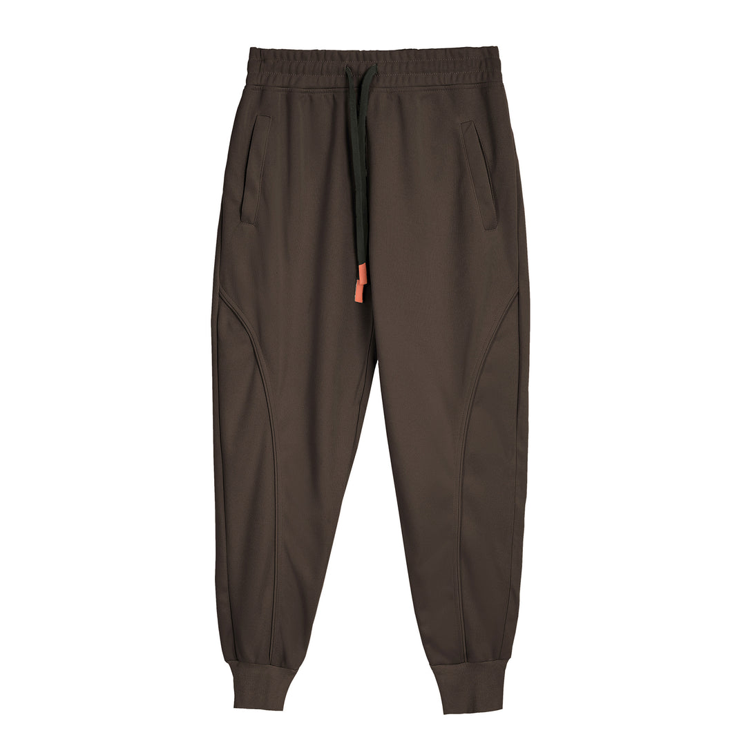 Sporty men's jogger pants with ergonomic cut and chic side inserts