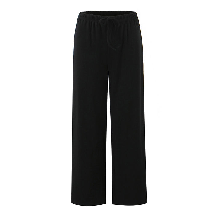 Wide striped pants for women with elastic waist Lune London