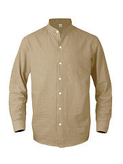 Men's long sleeve shirt with high collar and finely knitted fabric Lune London