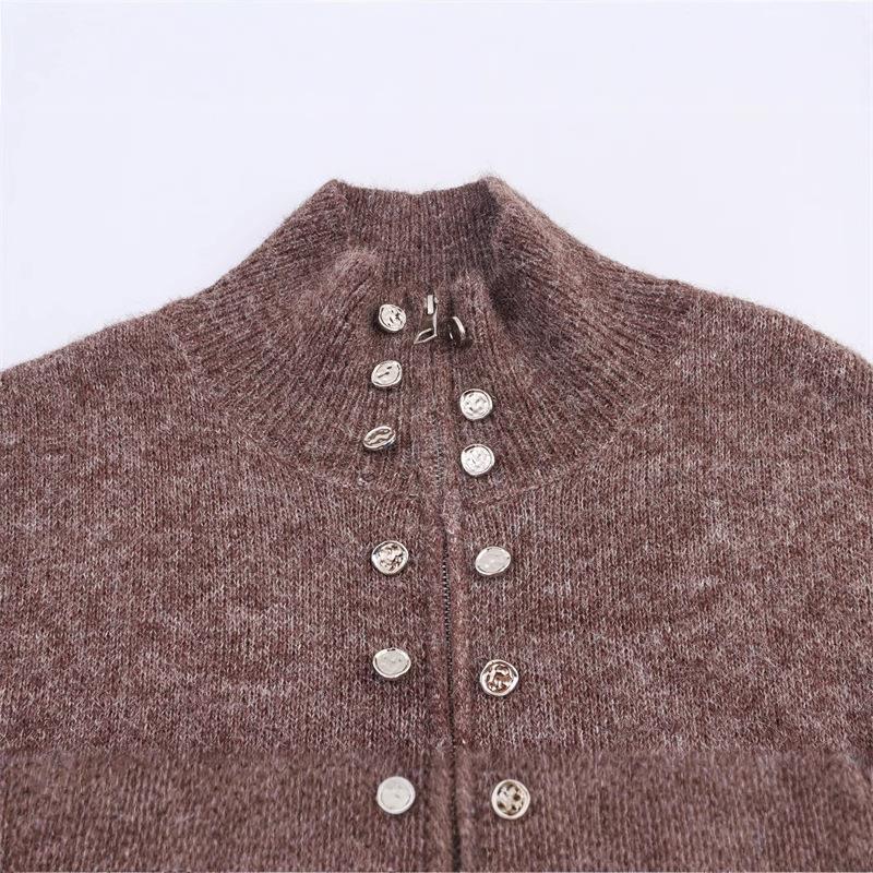 Knit jacket for women with high-quality button details and modern accents Lune London
