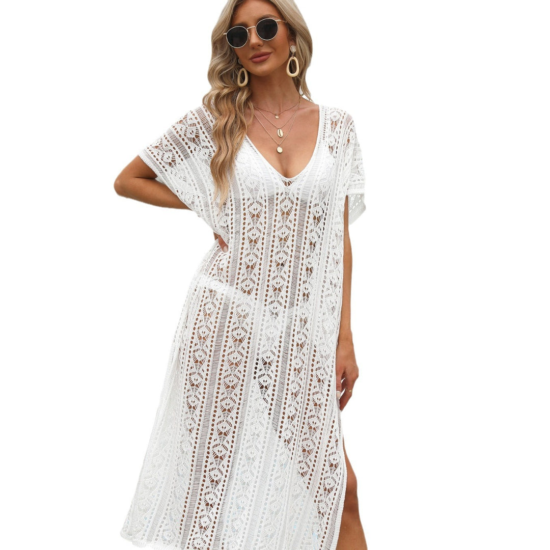 Ladies Bohemian Crochet Beach Dress Lune London