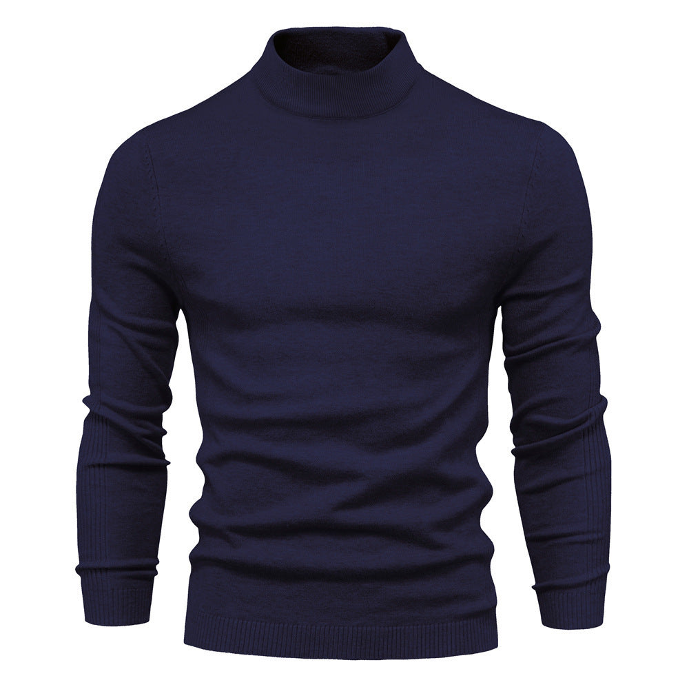 Fine sweater for men with a high collar and modern design Lune London