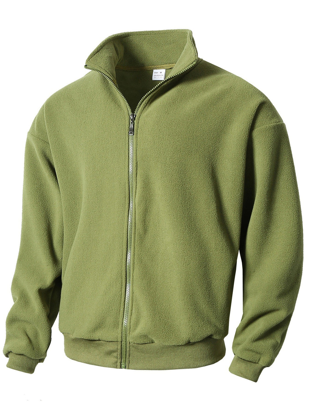 Fleece jacket for men with high collar and zipper Lune London