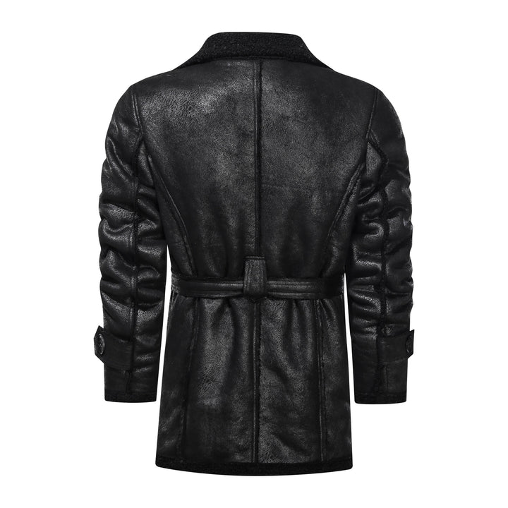 Cozy leather jacket for men with fur lining Lune London