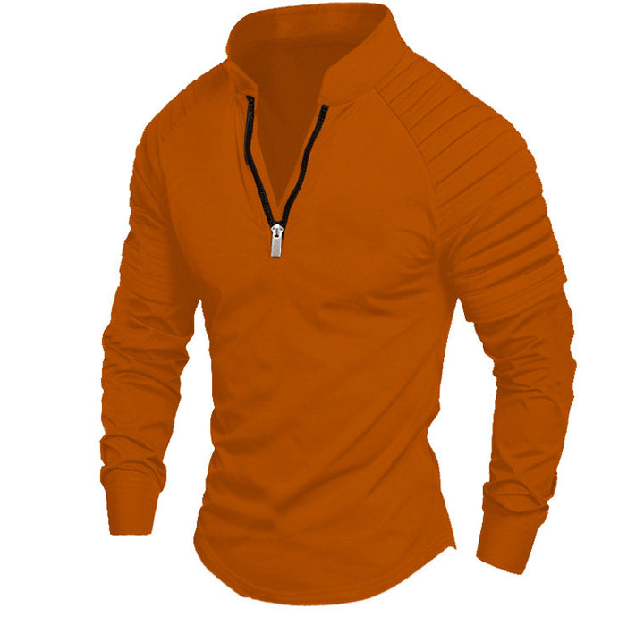 Sporty zip sweater for men with Lune London fashion accents