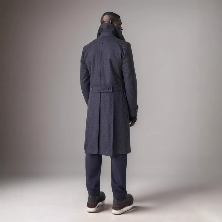 Elegant double fur coat for men Lune London