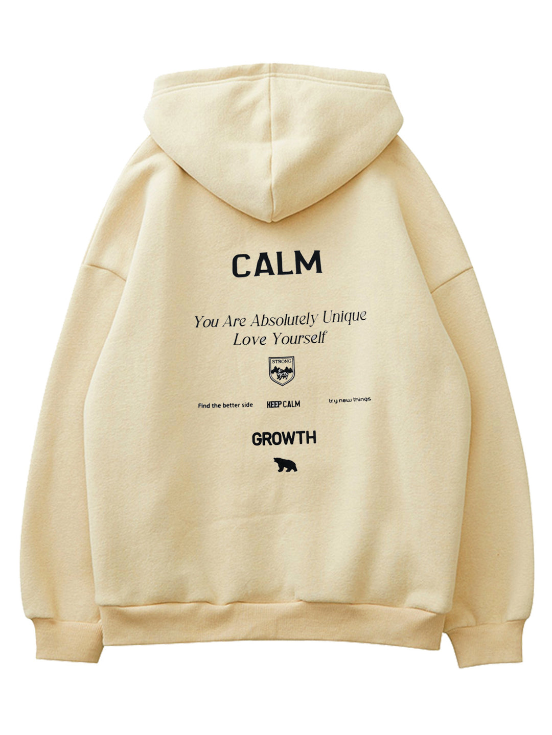 Sweat à capuche pour femmes avec lettrage motivant et coupe confortable Chic & Stil
